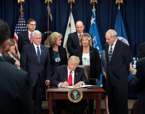 Donald Trump à la Maison Blanche