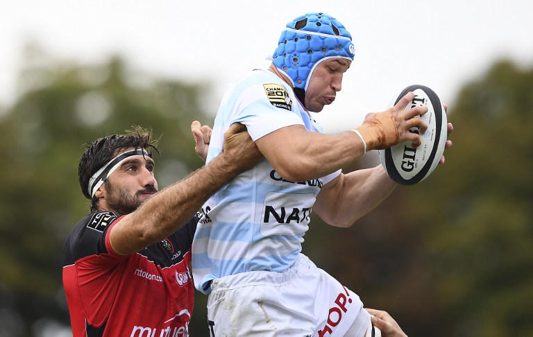 Plus de peur que de mal pour le troisième-ligne francilien touché contre Bayonne (Franck Fife / AFP).