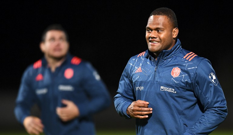 L'ailier des Bleus n'a toujours pas repris les entraînements collectifs (Franck Fife / AFP).