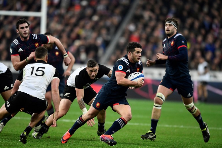 L'arrière francilien, Brice Dulin, est rappelé par Guy Novès pour préparer l'Irlande (Miguel Medina / AFP).