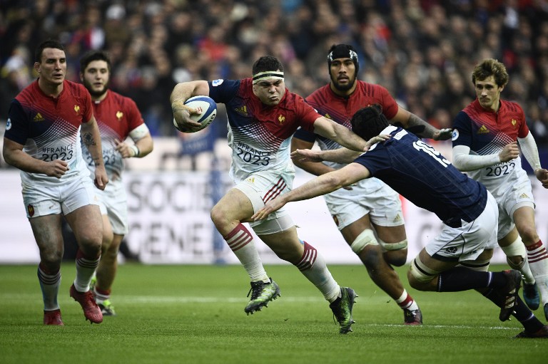 Les Bleus de Guilhem Guirado passent devant l'Écosse au classement mondial (Martin Bureau / AFP).