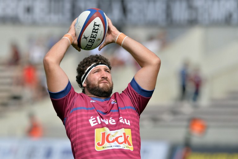 Le talonneur Clément Maynadier s'est blessé au genou contre Castres (Nicolas Tucat / AFP).