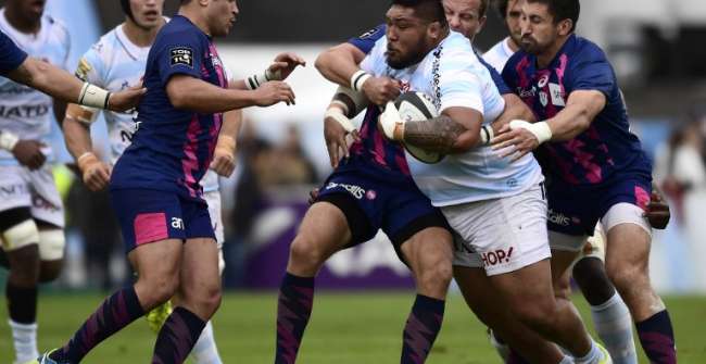 Match entre le Racing 92 et le Stade Français, en octobre 2016