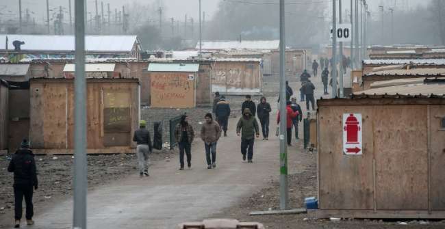 Le camp de réfugiés de Grande-Synthe, en janvier 2017