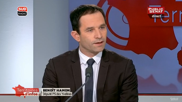 Benoît Hamon, candidat PS à l'élection présidentielle de 2017