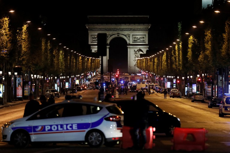 Les Champs-Élysées avaient été bouclés pour l'occasion (©Thomas Samson - AFP)