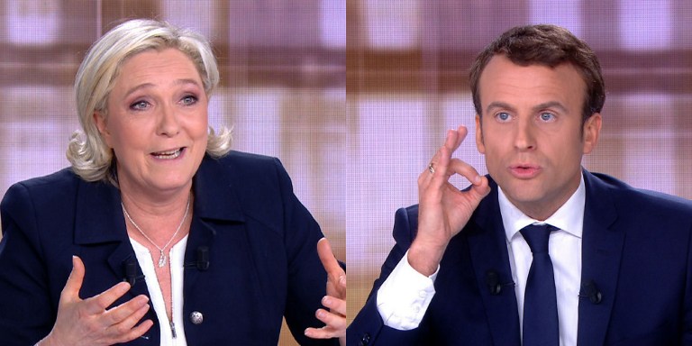 Marine Le Pen et Emmanuel Macron s'affrontent mercredi soir lors du débat présidentiel