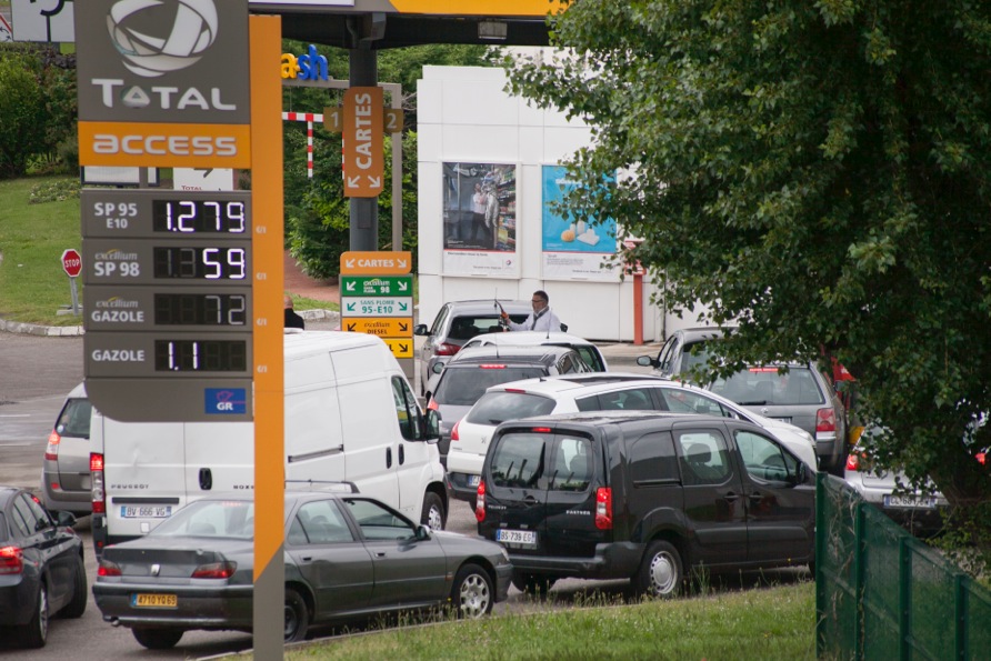 Quelques 500 stations d'essence sont touchées par la pénurie