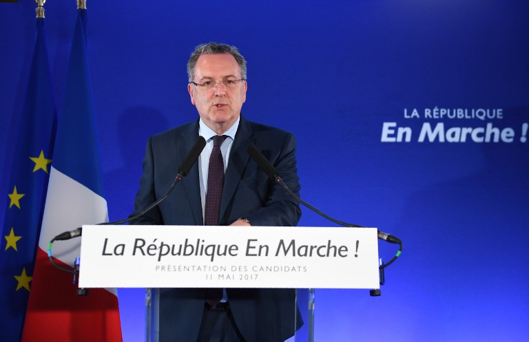 Richard Ferrand, secrétaire général du mouvement En Marche, annonce la liste des candidats investis pour les législatives