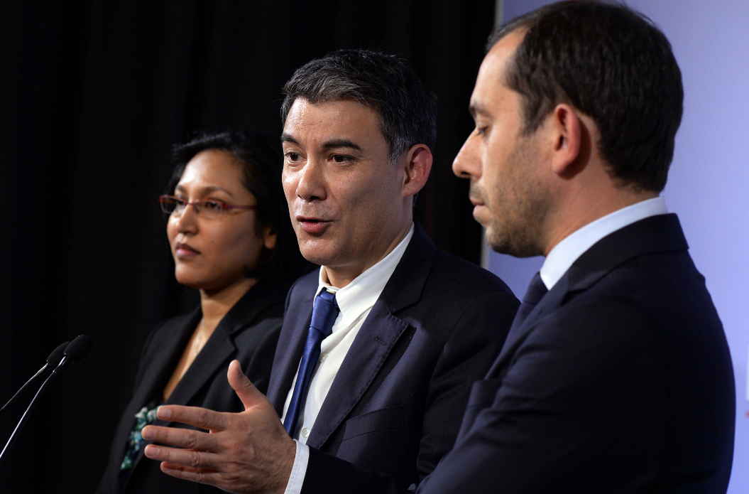 Le député de Seine-et-Marne Olivier Faure a été réélu président du groupe PS à l'Assemblée, avec 28 voix contre 3 à Delphine Batho. 