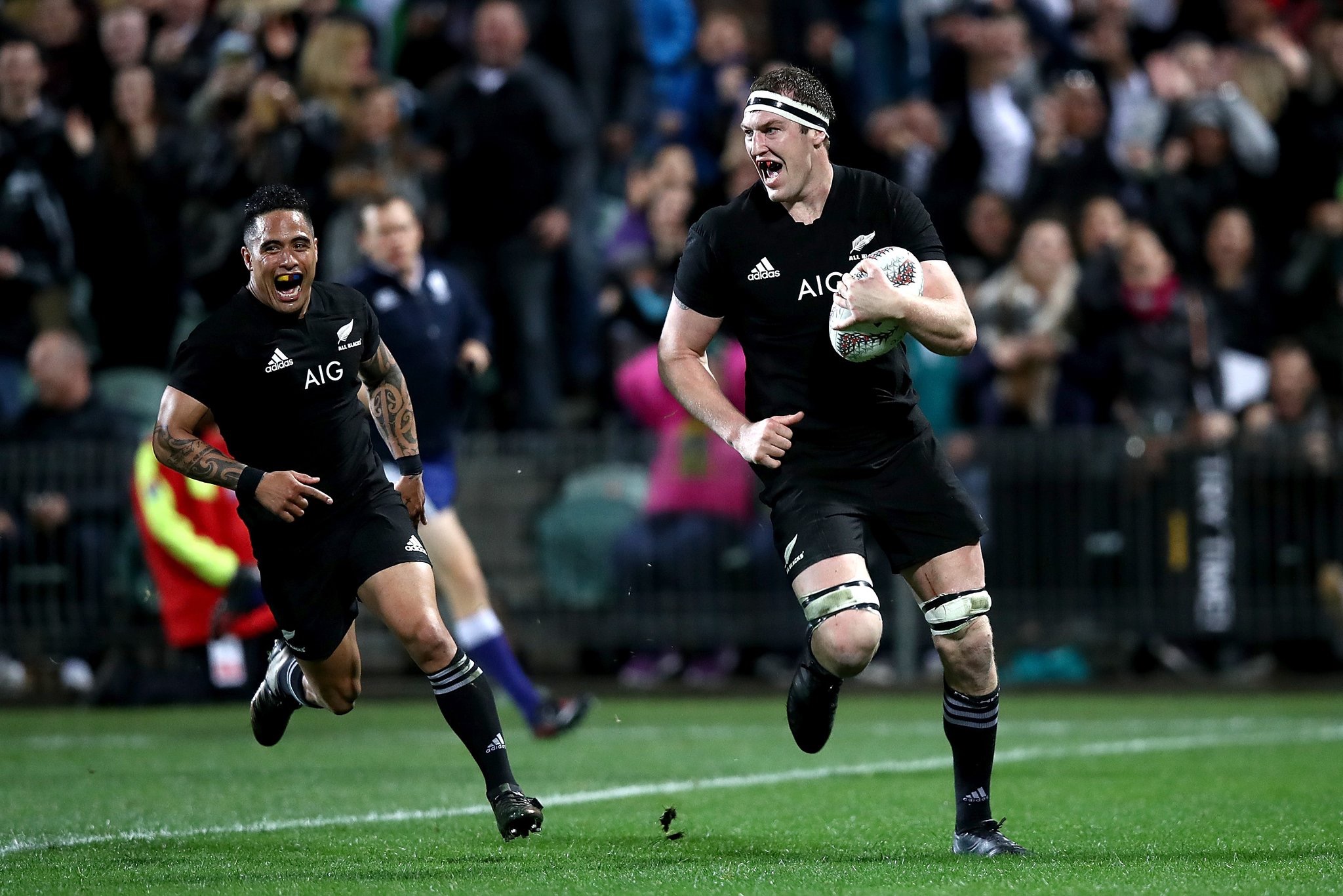 Véritable promenade de santé pour Brodie Retallick et Aaron Smith (Crédit : All Blacks).