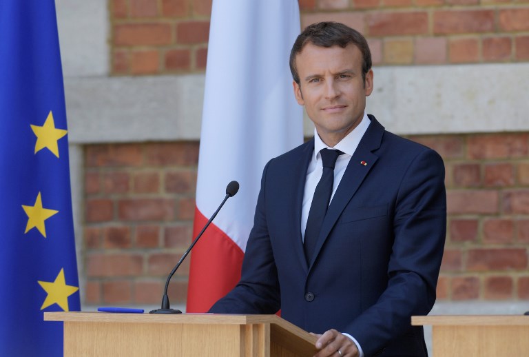 Emmanuel Macron (©Dimitar Dilkoff - AFP)