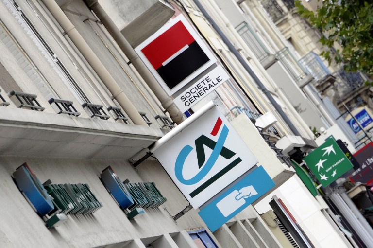 Banques françaises (©DAMIEN MEYER - AFP)