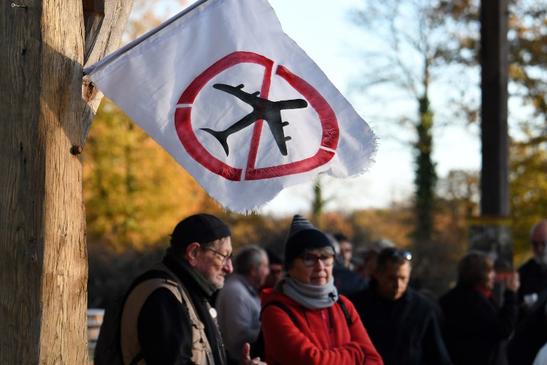 Militants anti-aéroport sur la ZAD de Notre-Dame-des-Landes (©FRED TANNEAU - AFP)