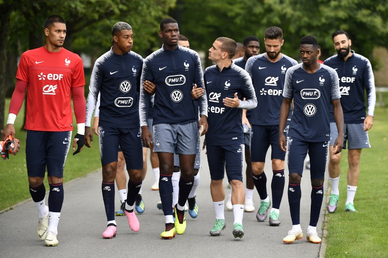 L'équipe de France de football prépare son match contre l'Australie (©GERARD JULIEN - AFP)