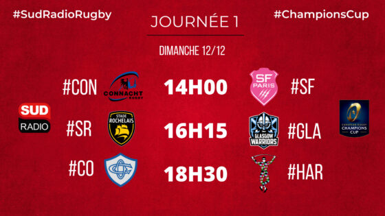 Programme Champions Cup dimanche