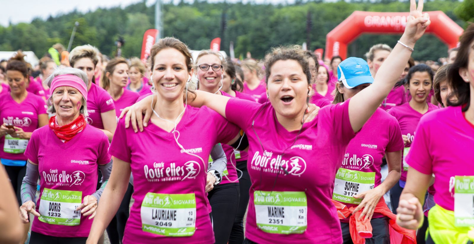 Avec Sophie Moreau, Présidente et fondatrice de "Courir pour Elles