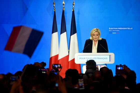 Marine Le Pen s'exprime 