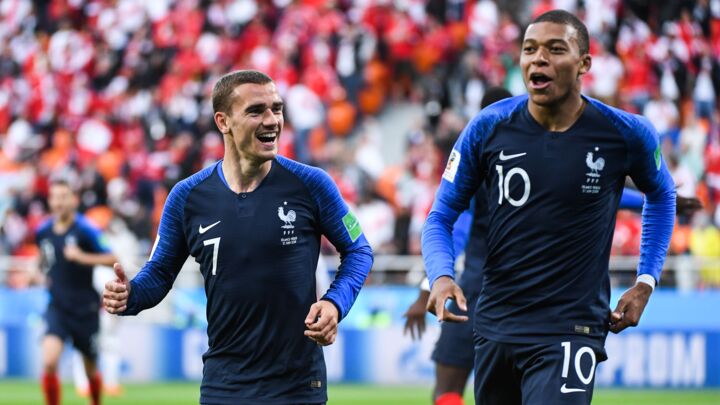 Antoine Griezmann et Kylian Mbappé en 2018 