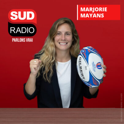 Marjorie Mayans sur Sud Radio, LA radio de la coupe du monde de rugby