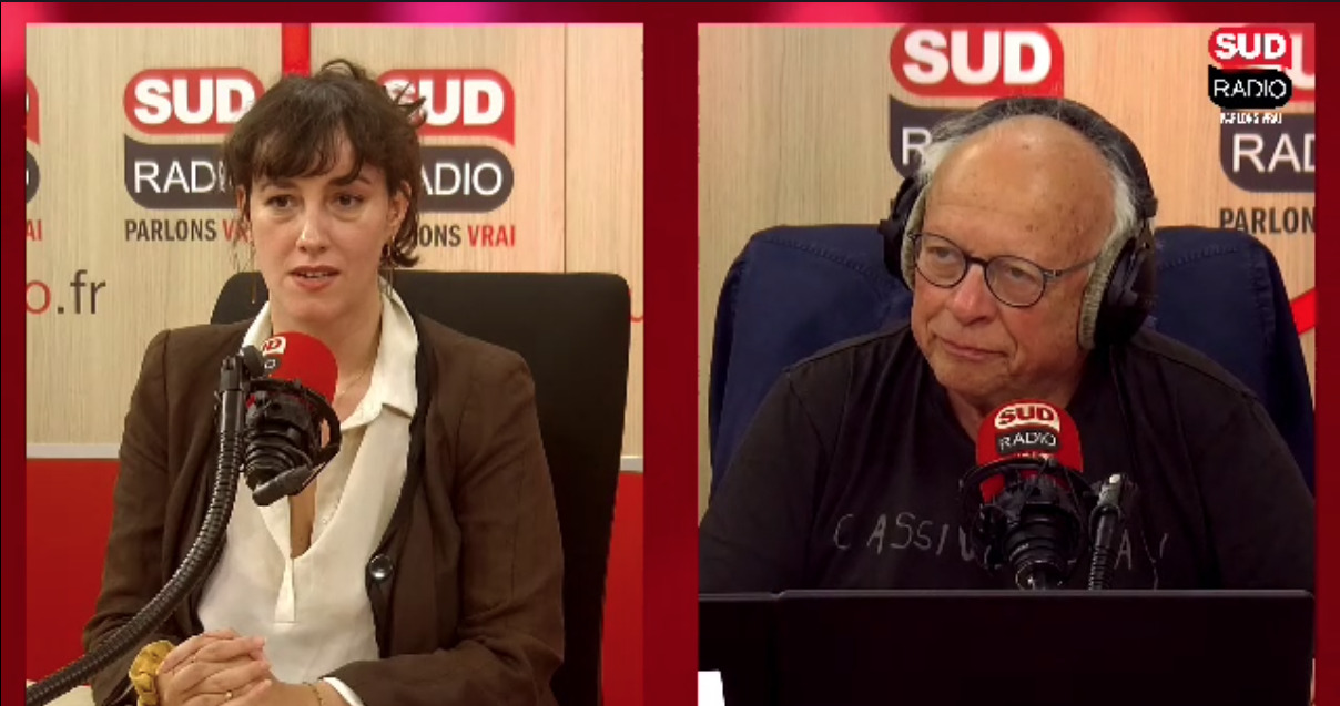 Nora Bussigny, invitée d’André Bercoff dans "Bercoff dans tous ses états” sur Sud Radio.