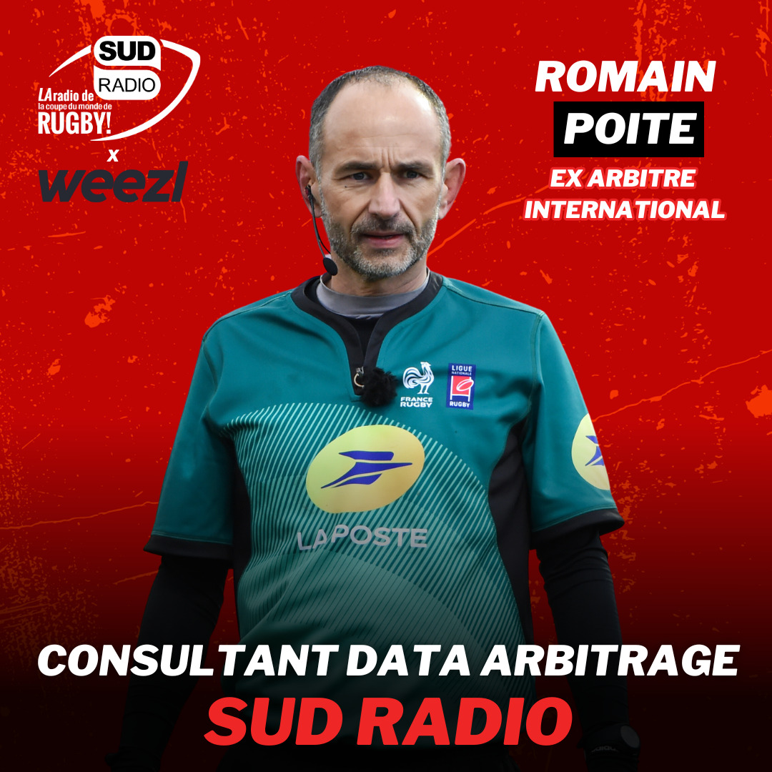 Romain Poite rejoint Sud Radio la Radio de la coupe du monde de rugby