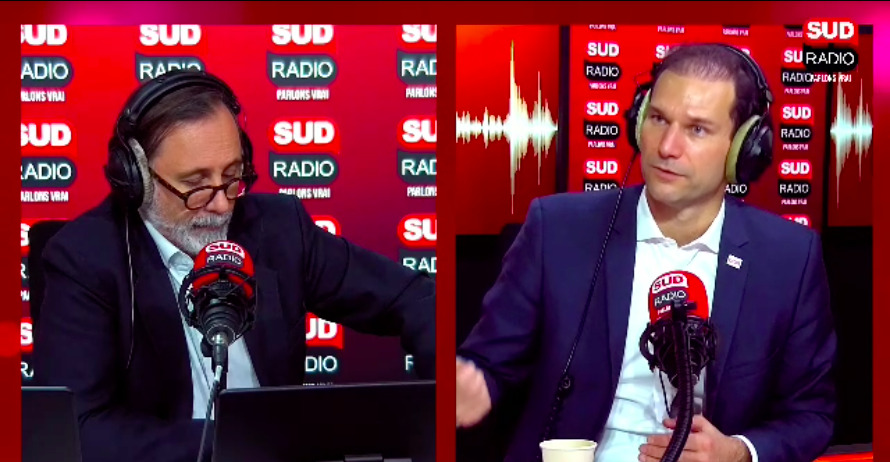 Noam Leandri, invité d’Alexis Poulin dans "Poulin sans réserve” sur Sud Radio.