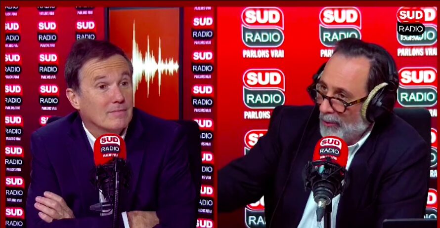 Nicolas Dupont Aignan, député de l'Essonne et président de Debout La France, invité d’André Bercoff dans "Bercoff dans tous ses états” sur Sud Radio.