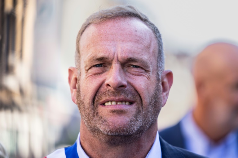 Le maire d'Hénin-Beaumont Steeve Briois, le 11 septembre 2022, dans la ville du Pas-de-Calais