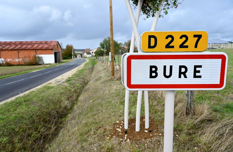 L'entrée du village de Bure, dans la Meuse, le 7 octobre 2020