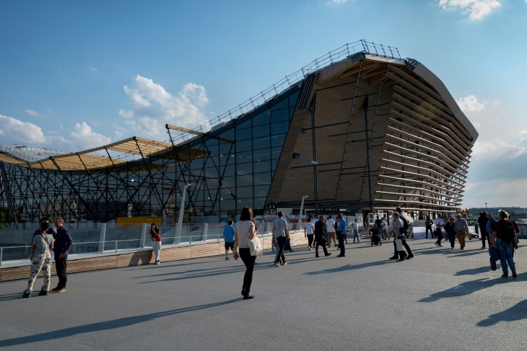 Le Centre aquatique olympique à Saint-Denis, le 7 juin 2023