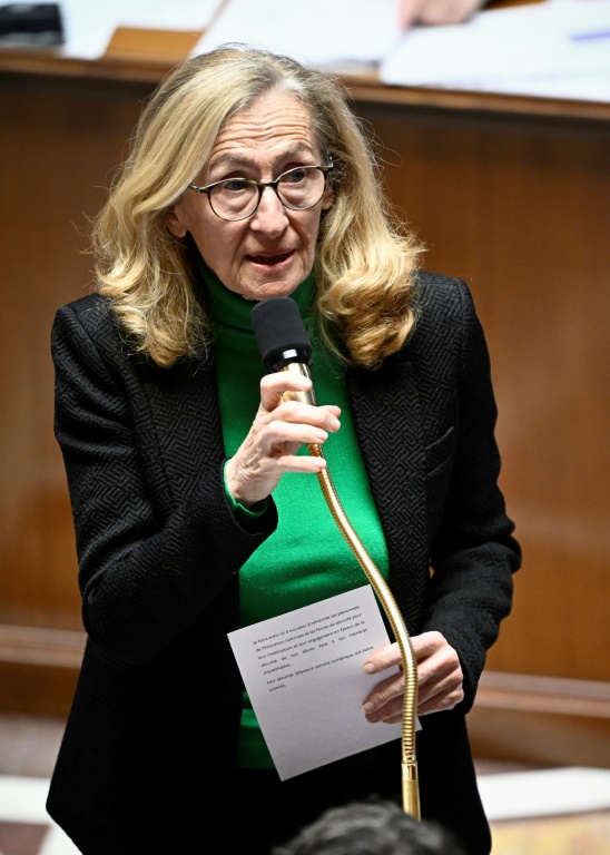 Nicole Belloubet lors d'une séance de questions au gouvernement à l'Assemblée nationale, le 26 mars 2024