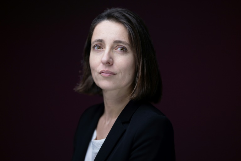 La secrétaire générale de la CGT Sophie Binet, photographiée à Paris le 14 mars 2024