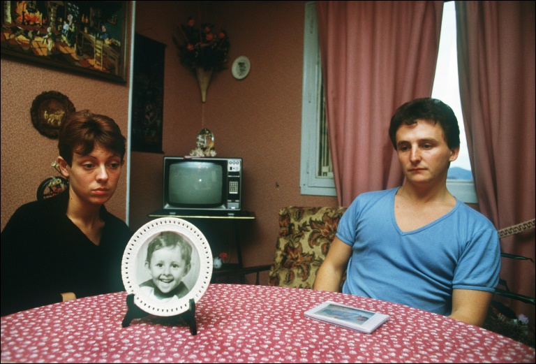 Christine et Jean-Marie Villemin, les parents du petit Grégory, en octobre 1984 à Epinal, dans les Vosges