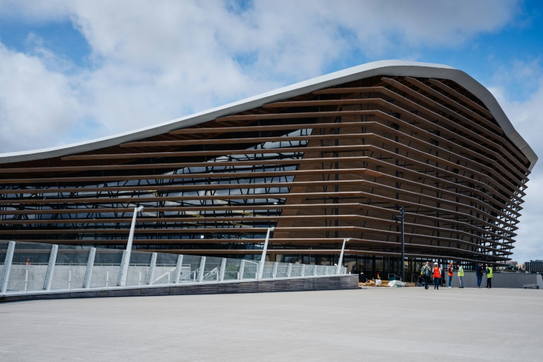 Photo du Centre Aquatique, construit à l'occasion des Jeux olympiques à Saint Denis