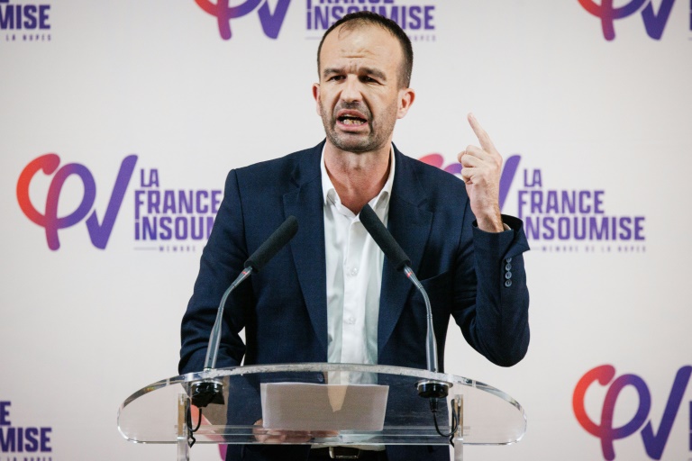 Le coordinateur de La France Insoumise Manuel Bompard à Marseille, le 23 novembre 2023