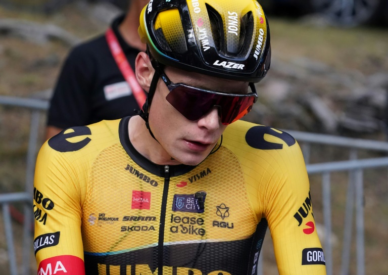 Le Danois Jonas Vingegaard, double vainqueur du Tour de France, lors de la Vuelta, le 5 septembre 2023