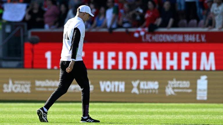 L'entraîneur du Bayern Munich Thomas Tuchel après la défaite des siens contre Heidenheim samedi