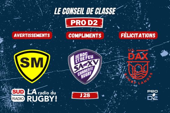 conseil de classe, pro d2, rugby, mont de marsan, stade montois, saxv, soyeux angoulême, dax, us dax