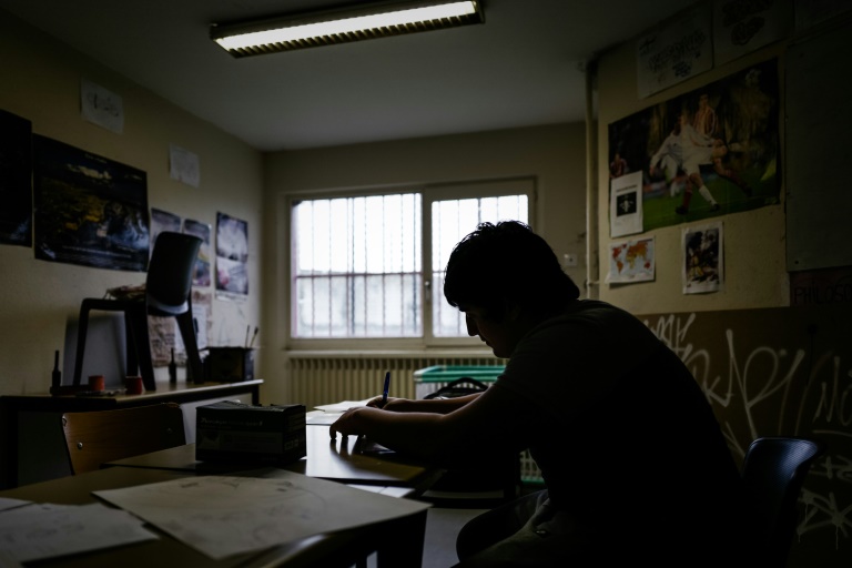 Un jeune détenu à la prison de Villepinte, le 9 avril 2019 en Seine-Saint-Denis