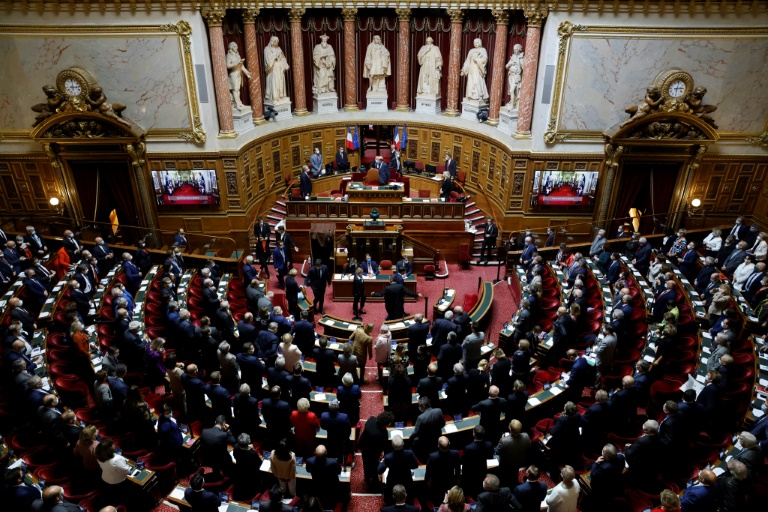 Le Sénat, chambre haute du parlement, à Paris