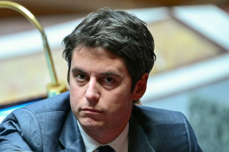Gabriel Attal lors d'une séance de questions au gouvernement à l'Assemblée nationale, à Paris le 2 avril 2024