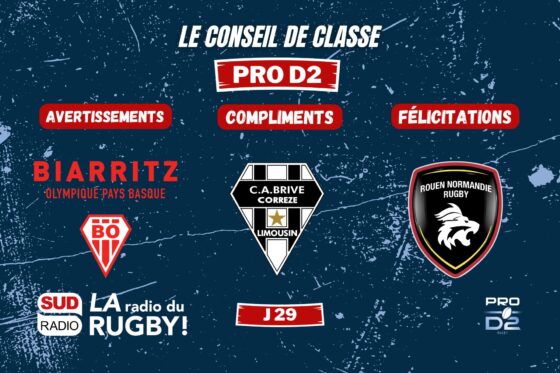 pro d2, conseil de classe, biarritz, bo, brive, ca brive, rouen,