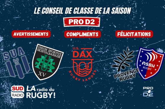 pro d2, conseil de classe, su agen, agen, montauban, us montauban, dax, us dax, provence rugby, asbh, béziers,