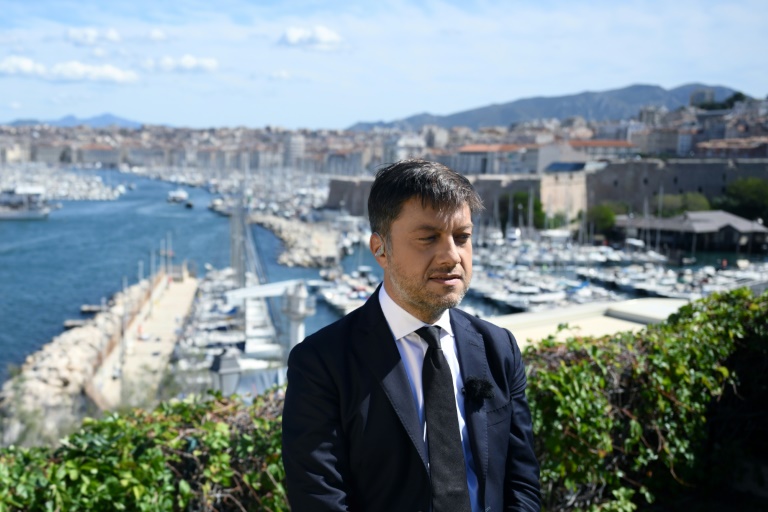 Le maire de Marseille, Benoit Payan, en marge de la visite du pape dans la cité méditerranéenne, le 22 septembre 2023