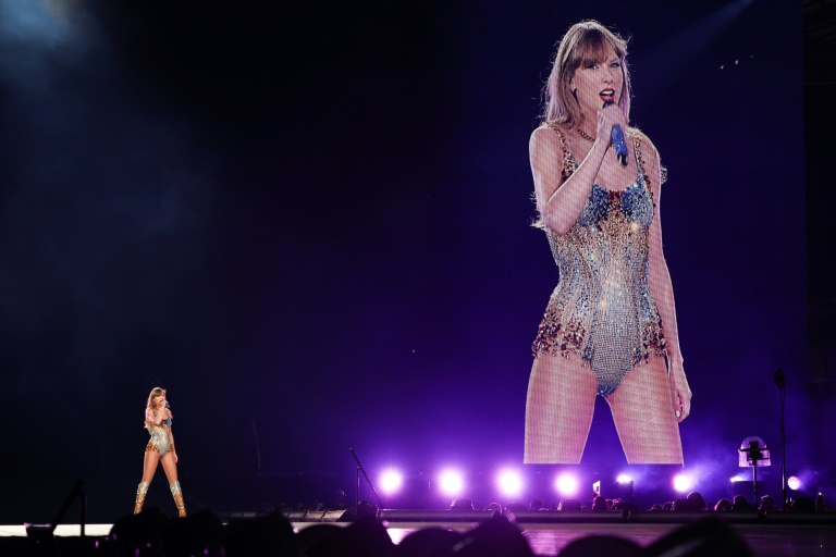 Taylor Swift sur scène à Sydney, le 23 février 2024