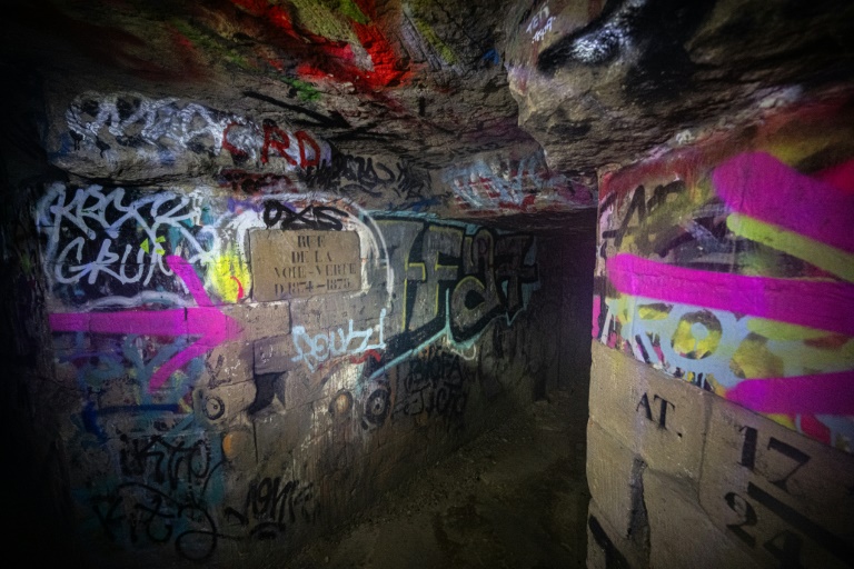 les carrières souterraines de Paris, appelées catacombes, le 20 avril 2024