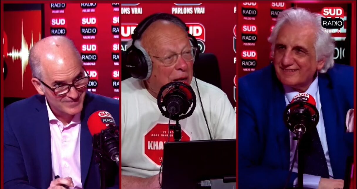 Daniel Salvatore Schiffer et Randy Yalog, sur Jordan Bardella et le vote juif, invités d’André Bercoff dans "Bercoff dans tous ses états” sur Sud Radio.