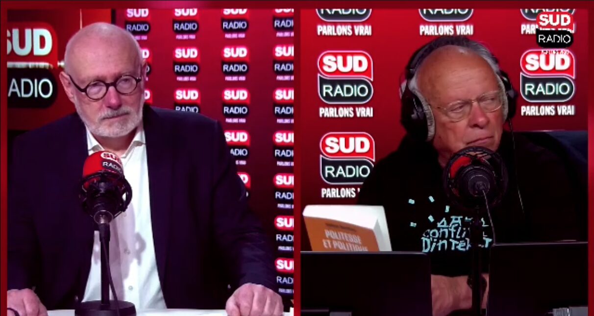 Frédéric Rouvillois, sur la politesse en politique, invité d’André Bercoff dans "Bercoff dans tous ses états” sur Sud Radio.
