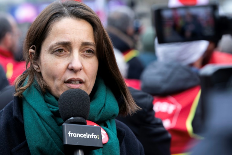 La secrétaire générale de la CGT, Sophie Binet, le 22 janvier 2025 à Paris